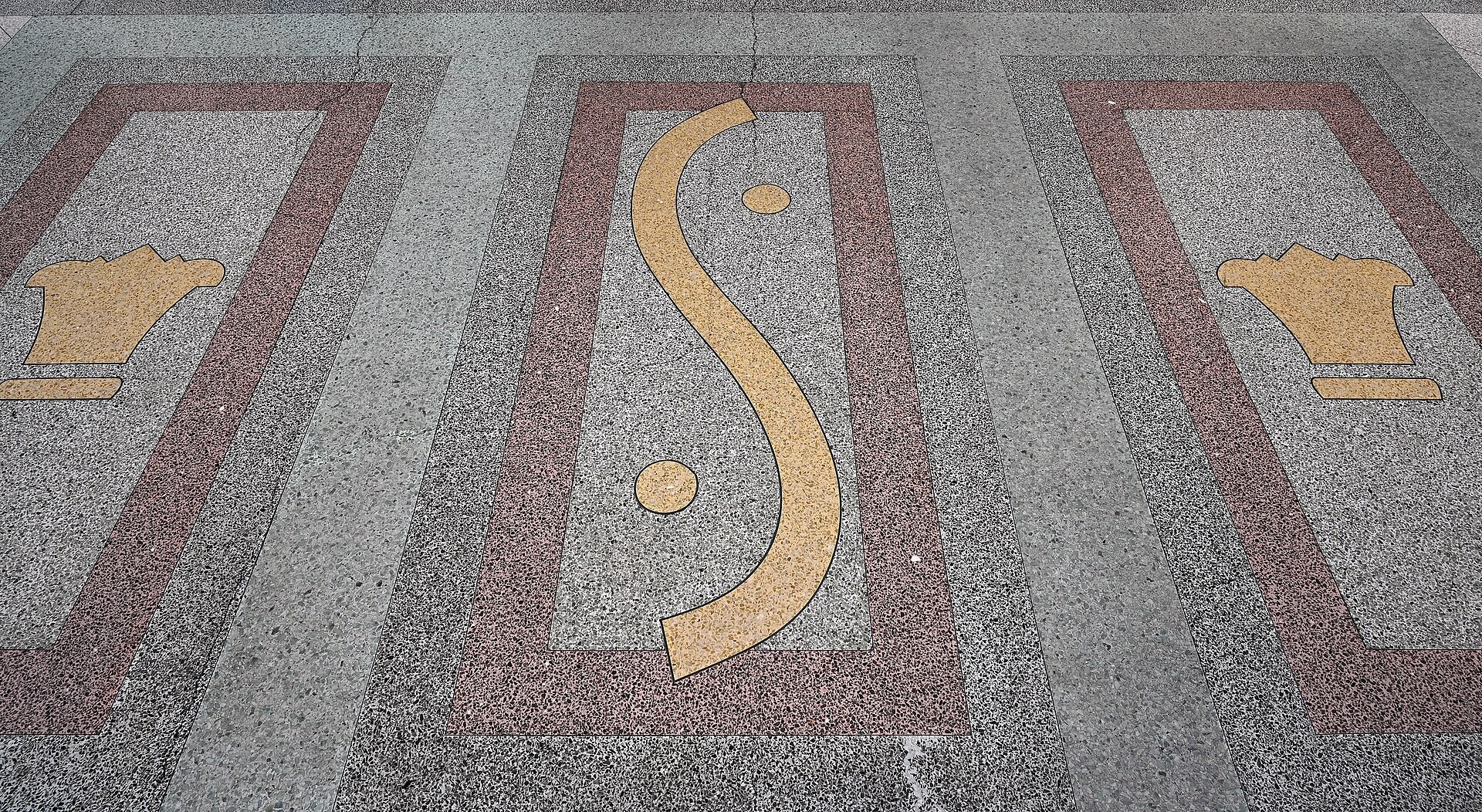 Dizajnová terrazzo podlaha v interiéri